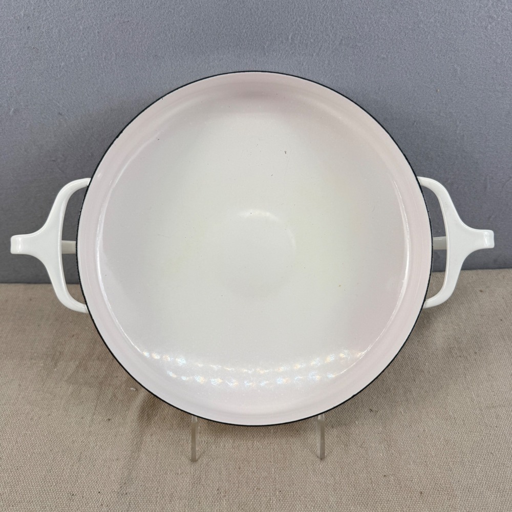 Dansk Kobenstyle Paella Pan White Enamel Jens Quistgaard France 13"